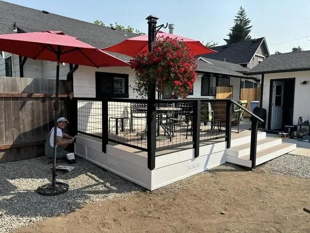 Trex deck contruction